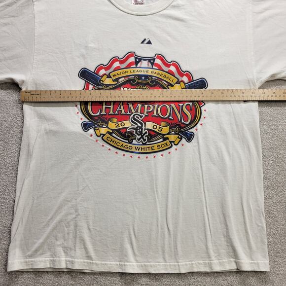 Vintage Gildan Chicago White Sox 05 World Series Championship Shirt Mens Size XL - Picture 5 of 7